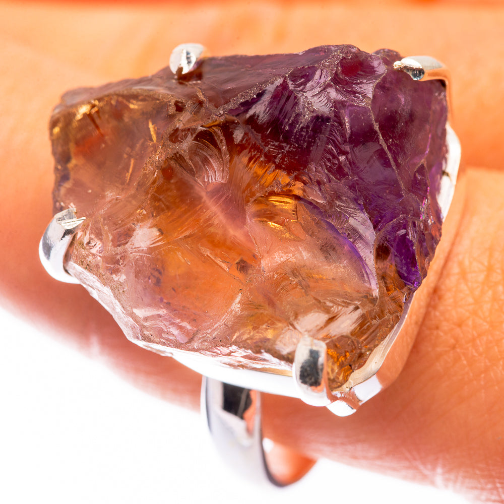 Large Raw Ametrine Ring Size 10.75 (925 Sterling Silver) R141436