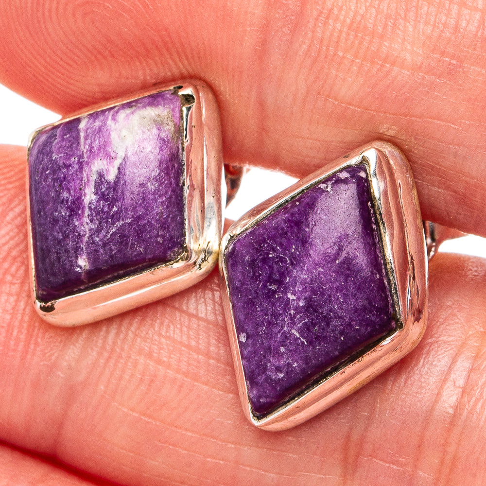 Kammererite Earrings 5/8" (.925 Sterling Silver)
