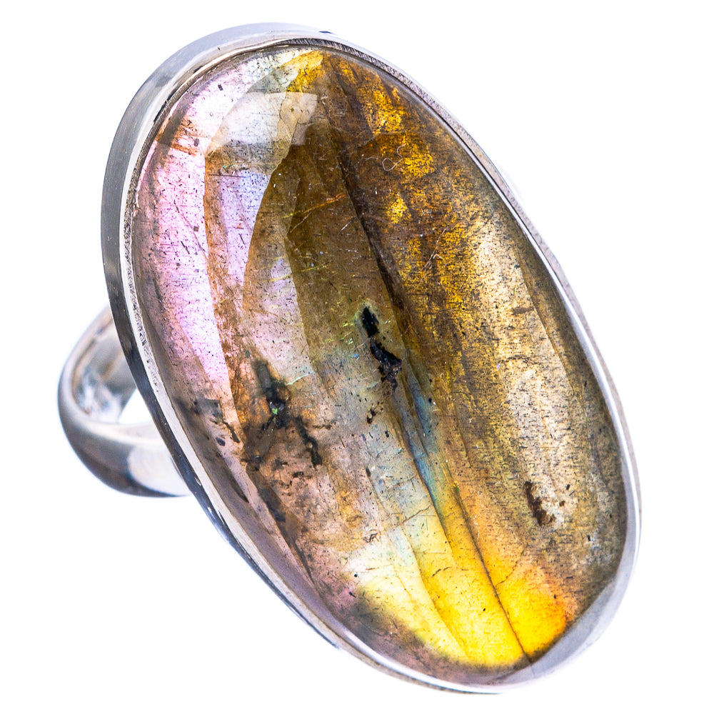 Labradorite Ring Size 6.75 (925 Sterling Silver) R4669