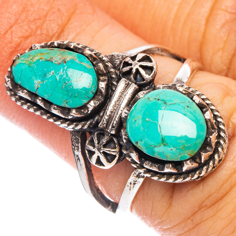 Rare Arizona Turquoise Ring Size 6 (925 Sterling Silver) R7271
