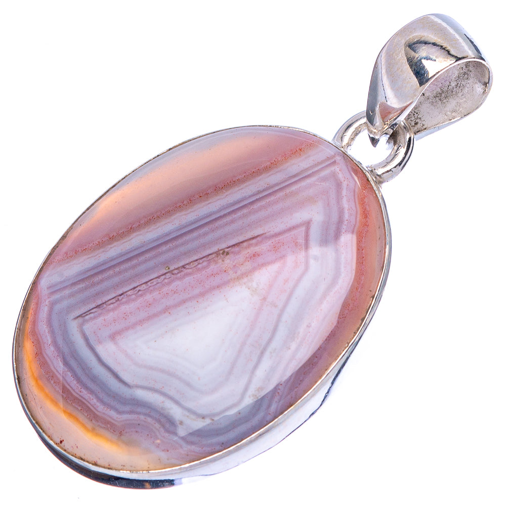 Botswana Agate Pendant 1 3/8" (925 Sterling Silver) P43134