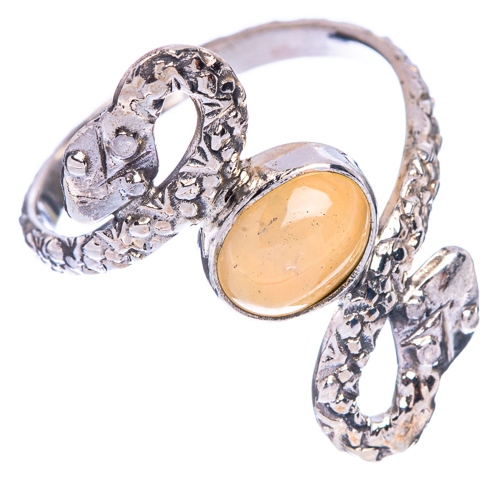 Rare Ethiopian Opal Snake Ring Size 9.5 (925 Sterling Silver) R146837