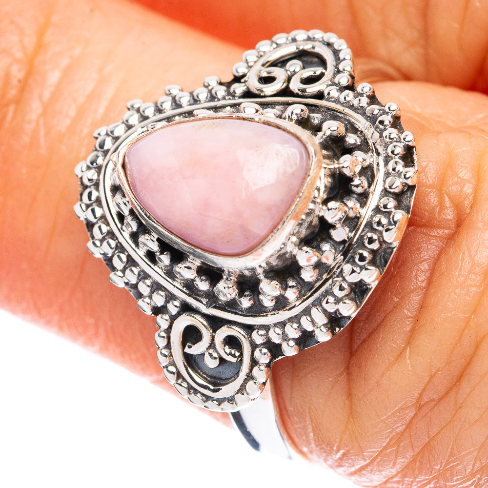 Pink Queen Conch Shell Ring Size 7 (925 Sterling Silver) R3166