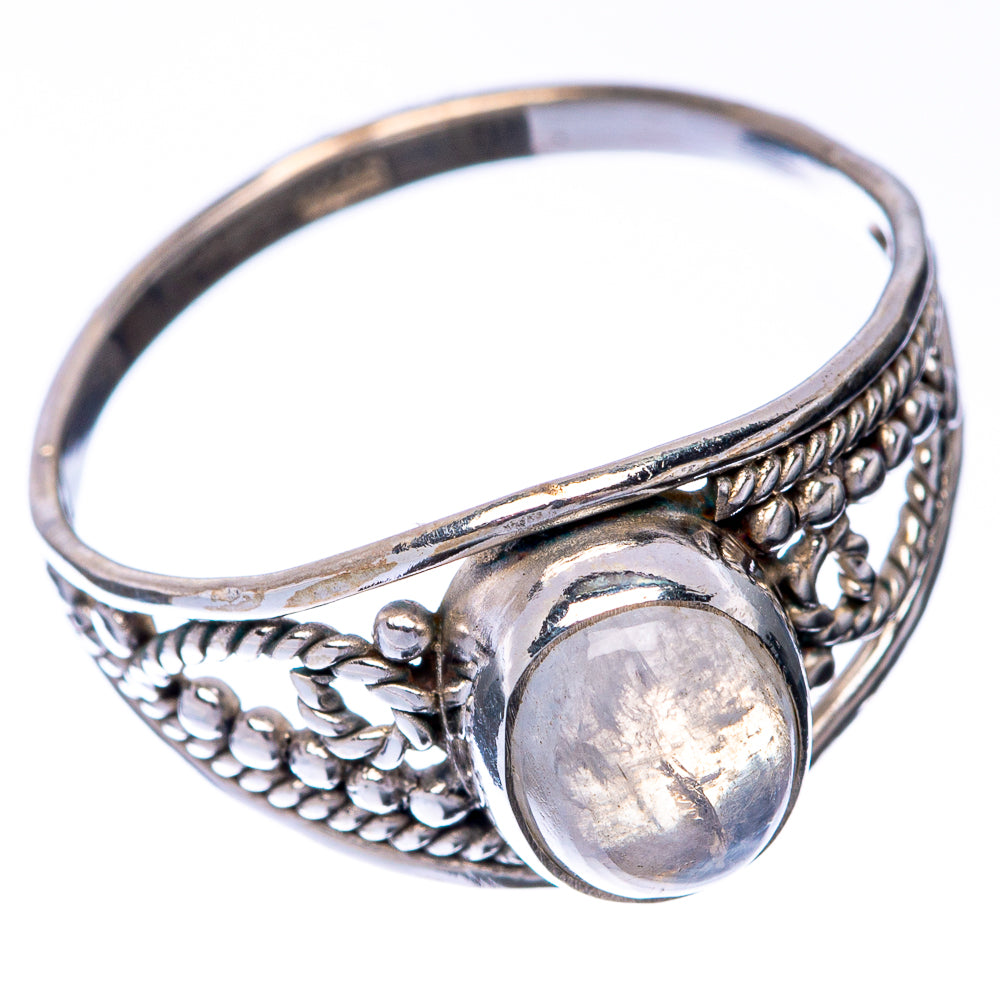Rainbow Moonstone Dainty Ring Size 7 (925 Sterling Silver) R145282