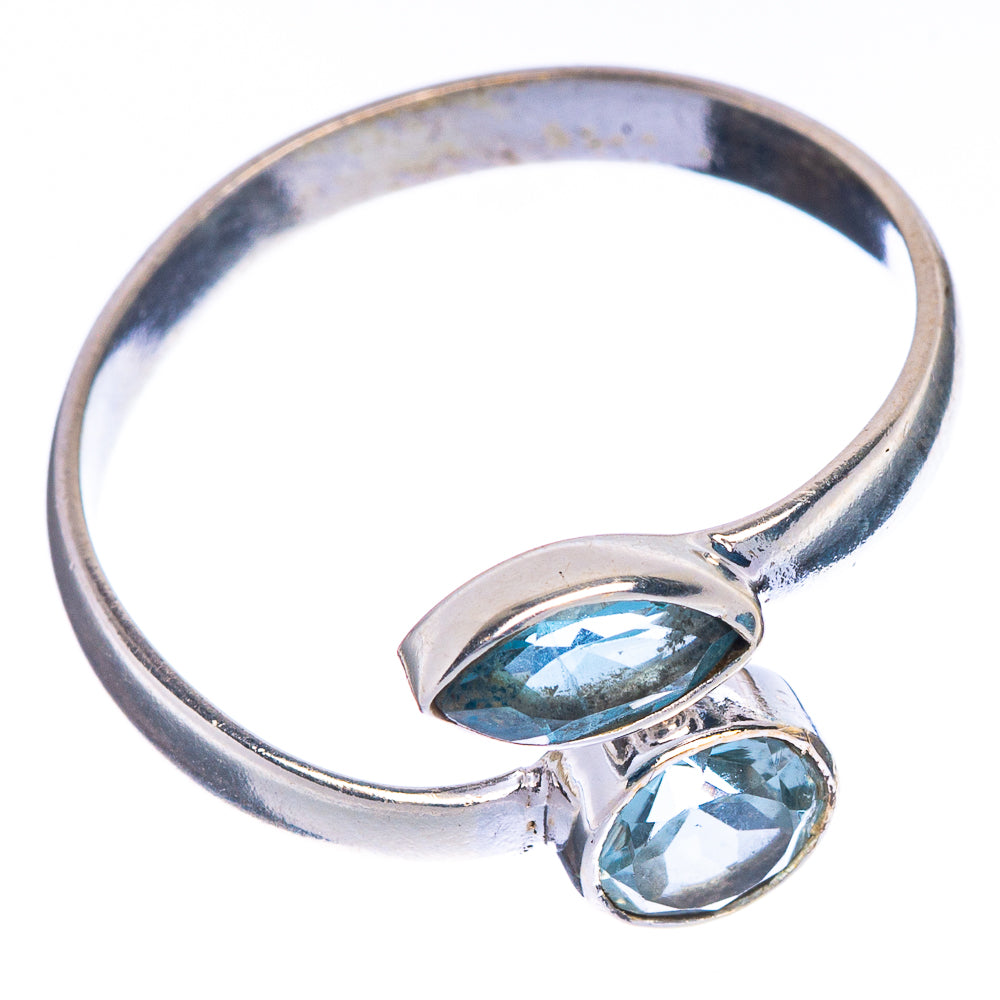 Blue Topaz Dainty Ring Size 10.5 (925 Sterling Silver) R147050