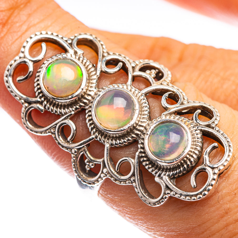 Natural Ethiopian Opal Ring Size 7 (925 Sterling Silver) R143136