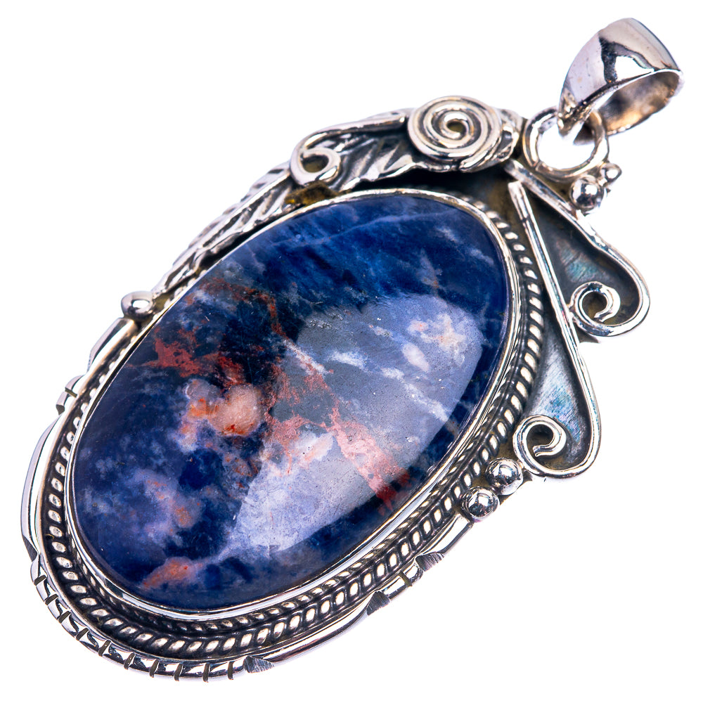 Sodalite Pendant 2" (925 Sterling Silver) P38881