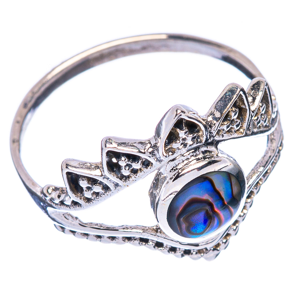 Abalone ShellDainty Ring Size 7.75 (925 Sterling Silver) R146836