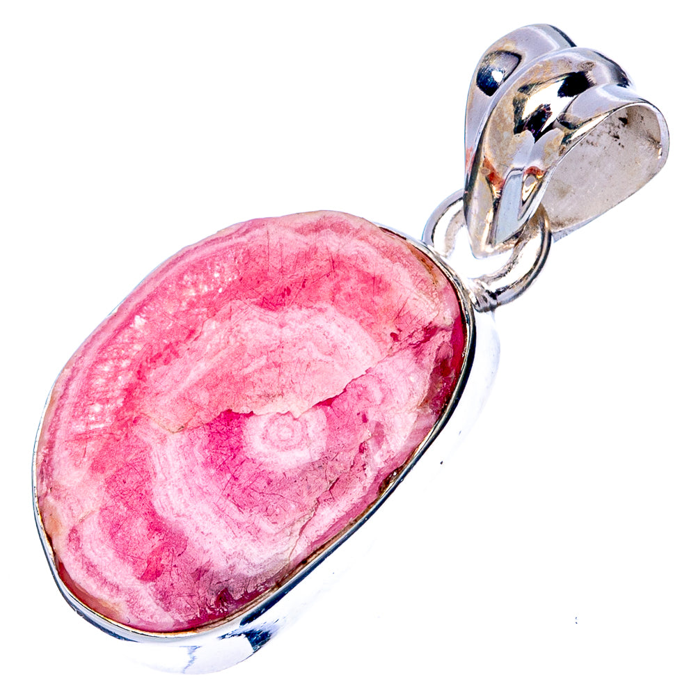 Rare Rhodochrosite Stalactite Pendant 1 1/8" (925 Sterling Silver) P42948