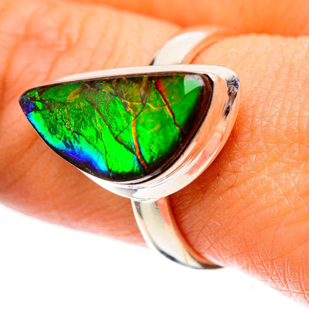 Ammolite Ring Size 8.25 (925 Sterling Silver) RING139279