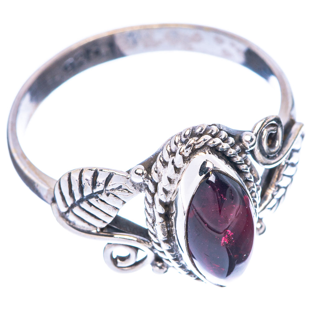 Garnet Ring Size 8 (925 Sterling Silver) R5552