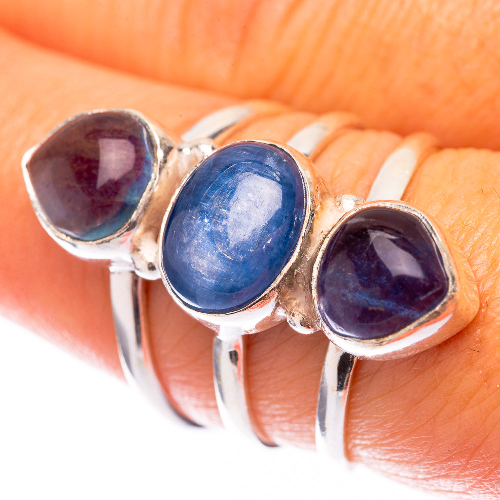 Kyanite, Blue Fluorite 925 Sterling Silver Ring Size 7.5 (925 Sterling Silver) RING140310