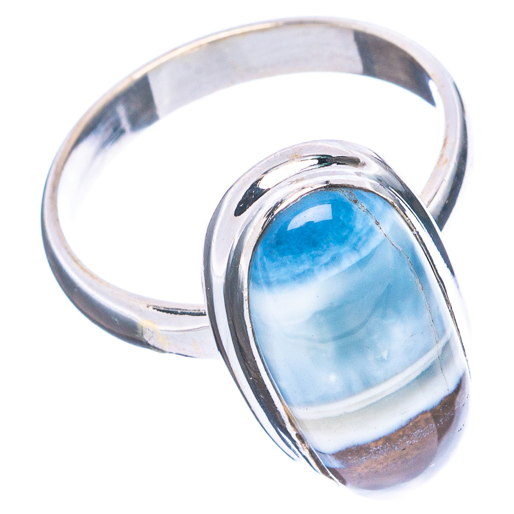 Rare Black Bridge Variscite Ring Size 8.75 (.925 Sterling Silver)