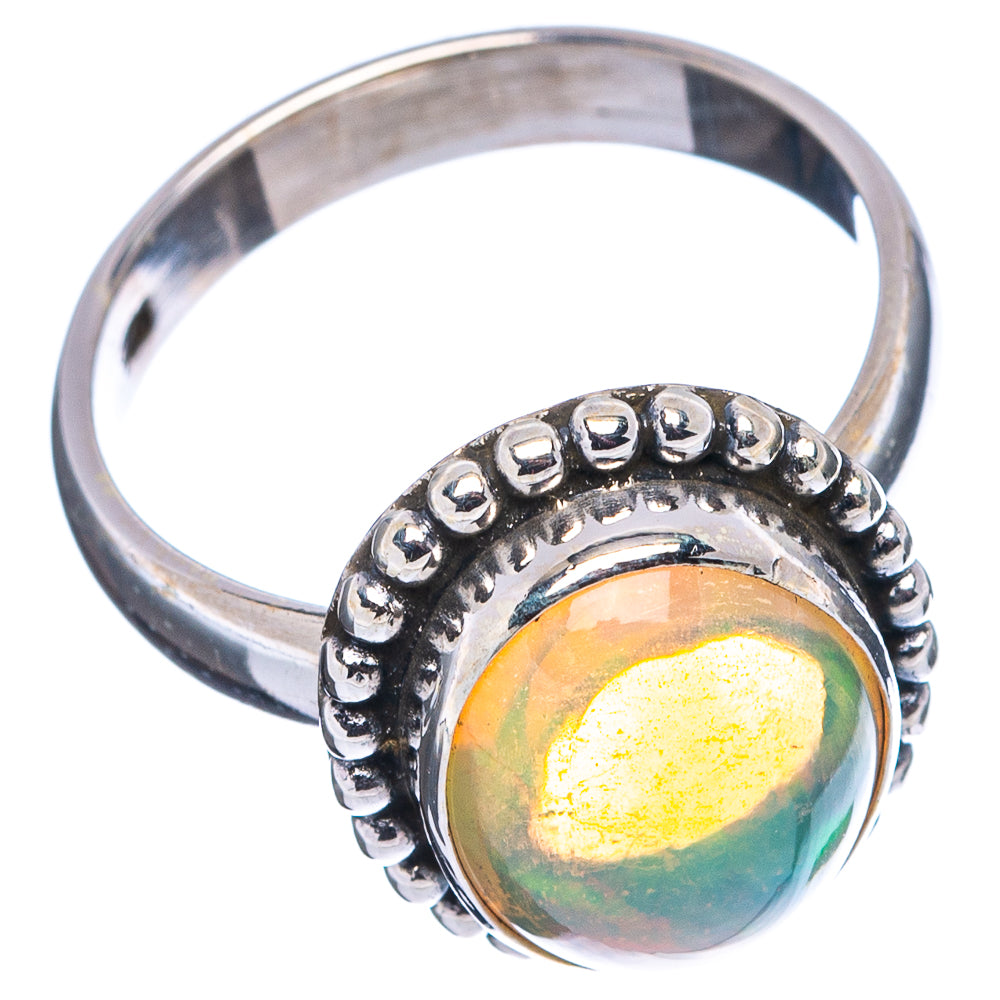 Rare Ethiopian Opal Ring Size 7 (.925 Sterling Silver)