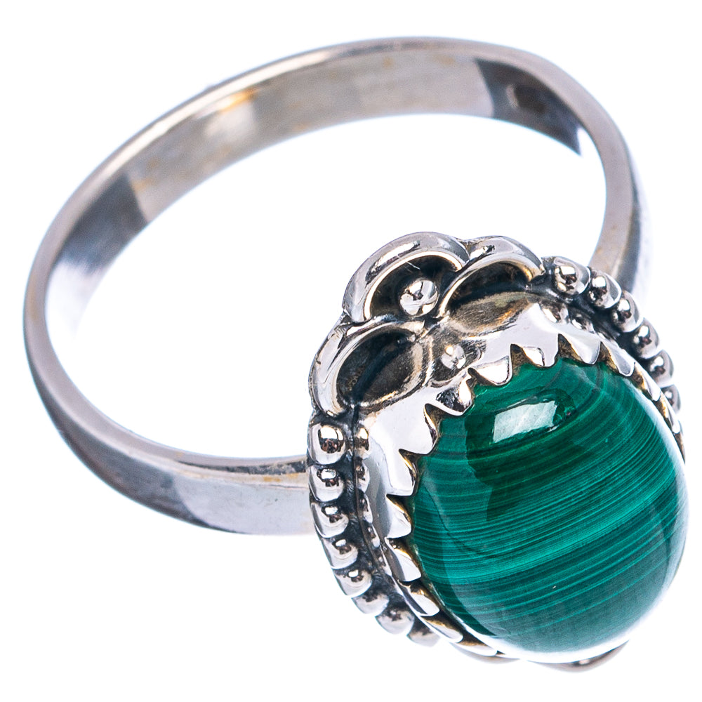 Malachite Ring Size 7 (.925 Sterling Silver)