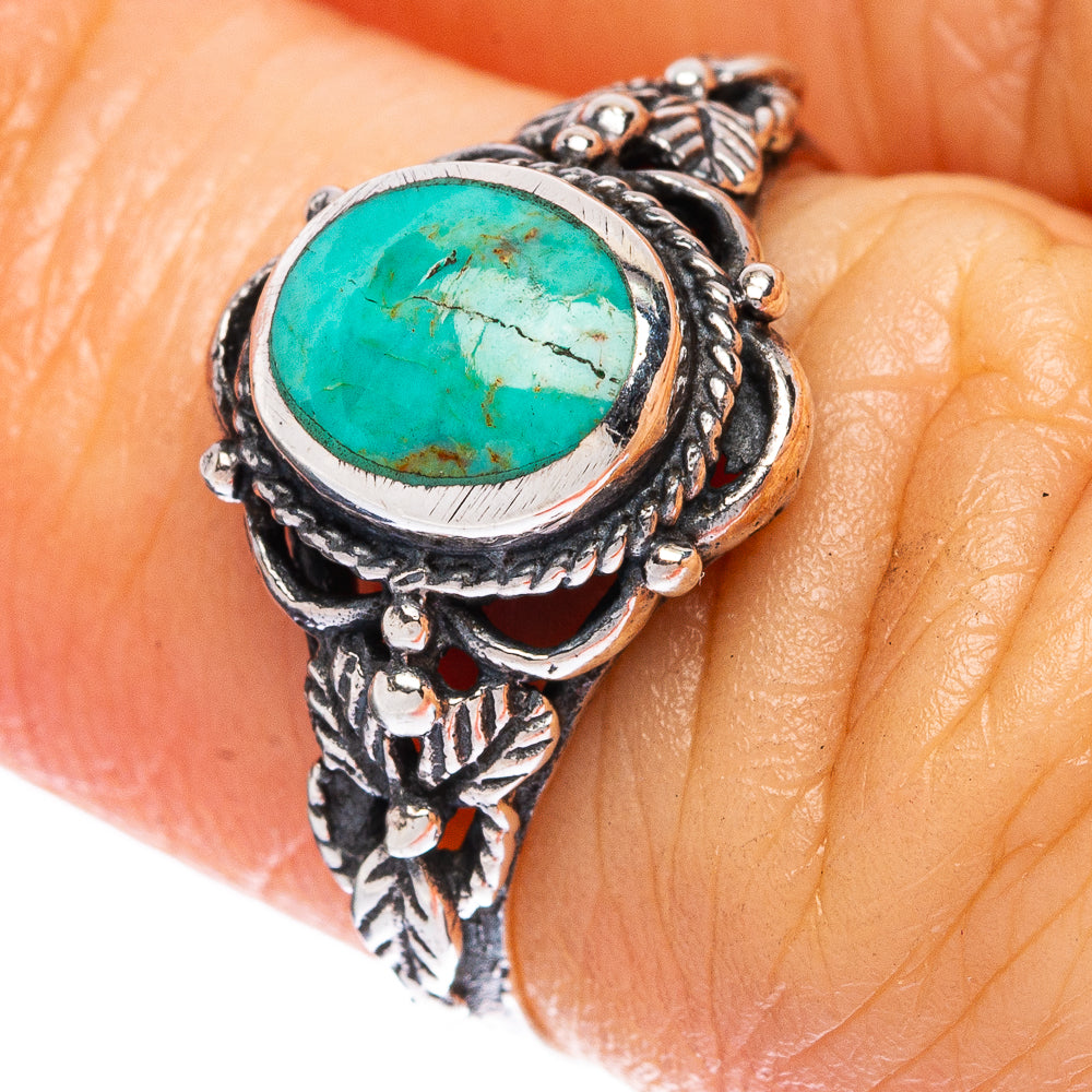 Rare Arizona Turquoise Ring Size 6 (925 Sterling Silver) R2338