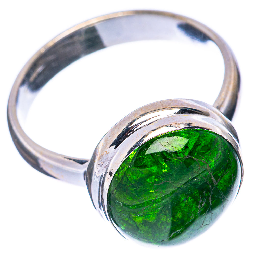 Rare Chrome Diopside Ring Size 8 (925 Sterling Silver) R2083