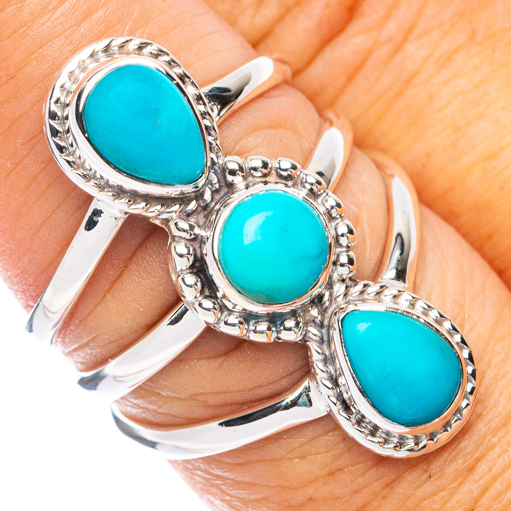 Premium  Sleeping Beauty Turquoise Ring Size 7.75 (925 Sterling Silver) RING7689
