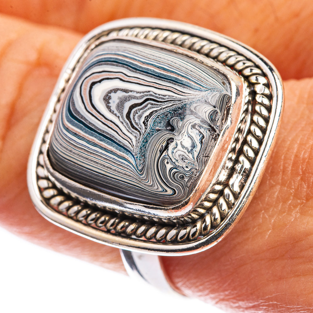Fordite Ring Size 10.5 (925 Sterling Silver) R142979