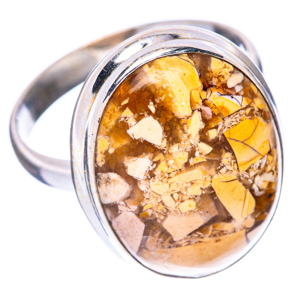Brecciated Mookaite Jasper Ring Size 10 (925 Sterling Silver) R1613
