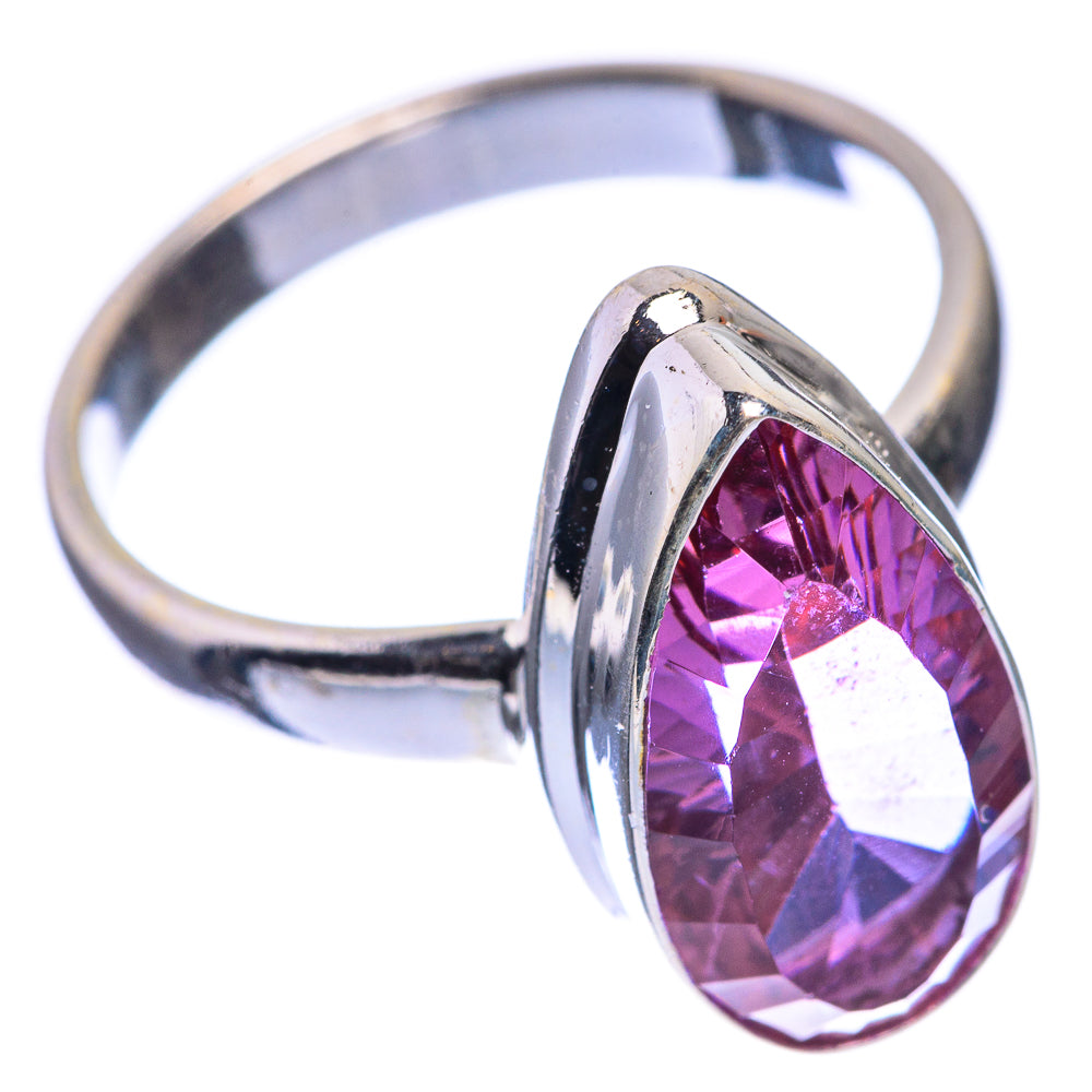 Faceted Color Change Alexandrite (Lab.) Ring Size 7.5 (925 Sterling Silver) RING143388