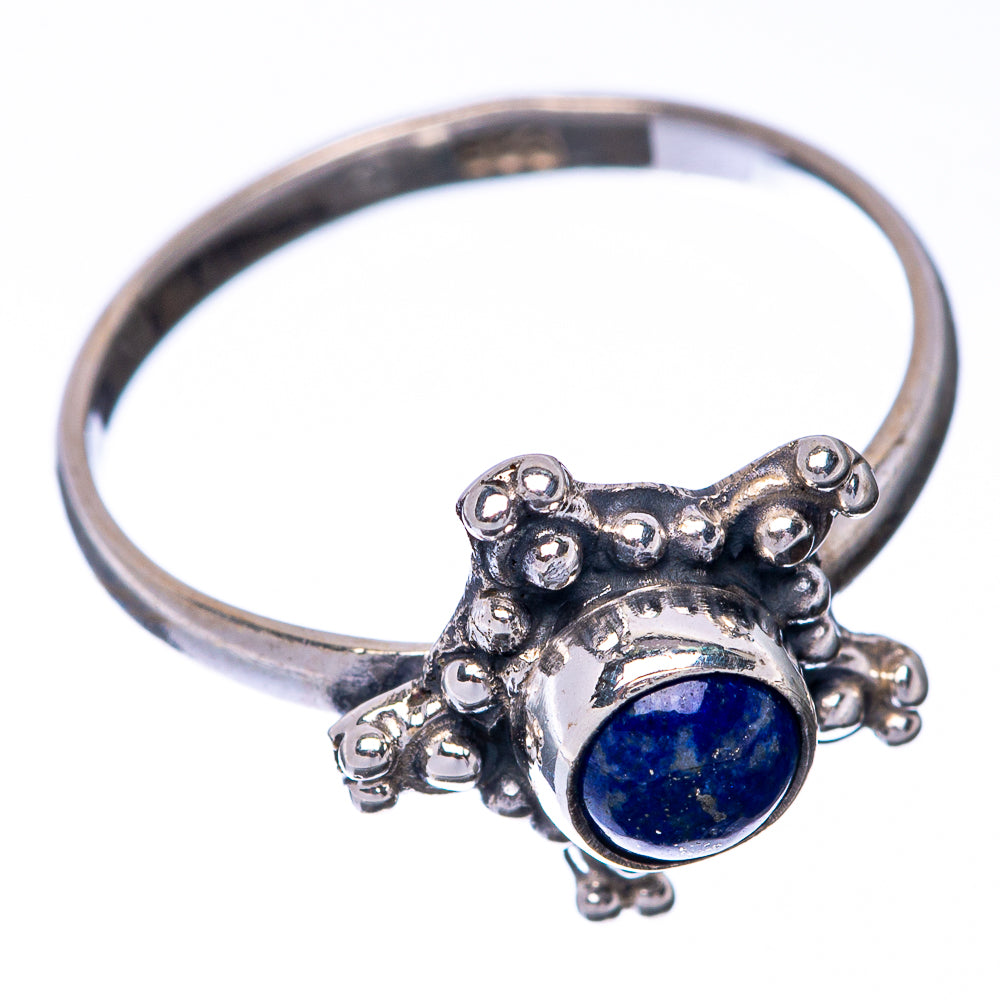 Lapis Lazuli Dainty Ring Size 6.25 (925 Sterling Silver) R145204