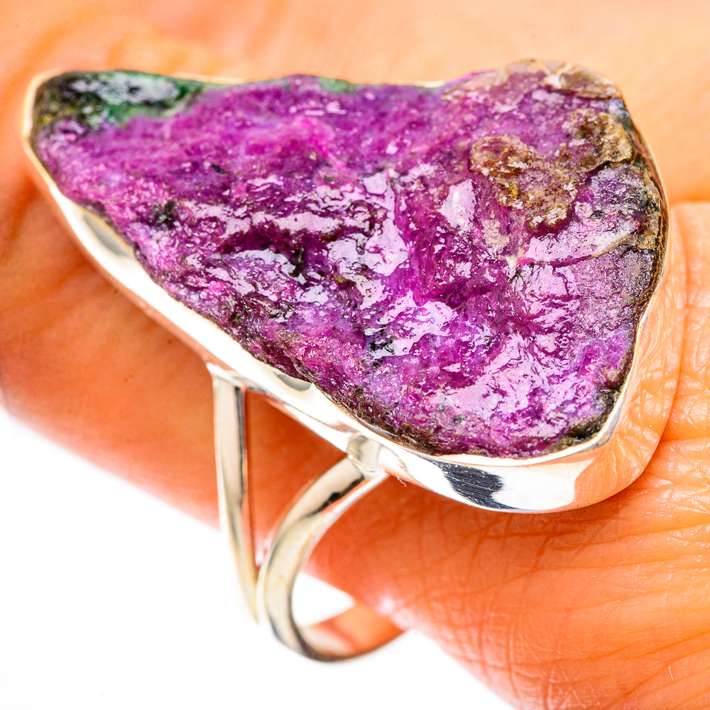 Large Rough Ruby Zoisite Ring Size 10.75 (925 Sterling Silver) RING137920