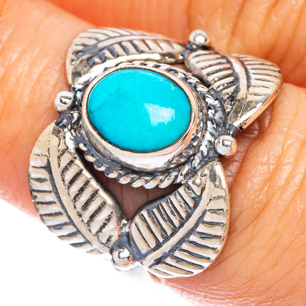 Kingman Turquoise Ring Size 6.75 (925 Sterling Silver) R1034