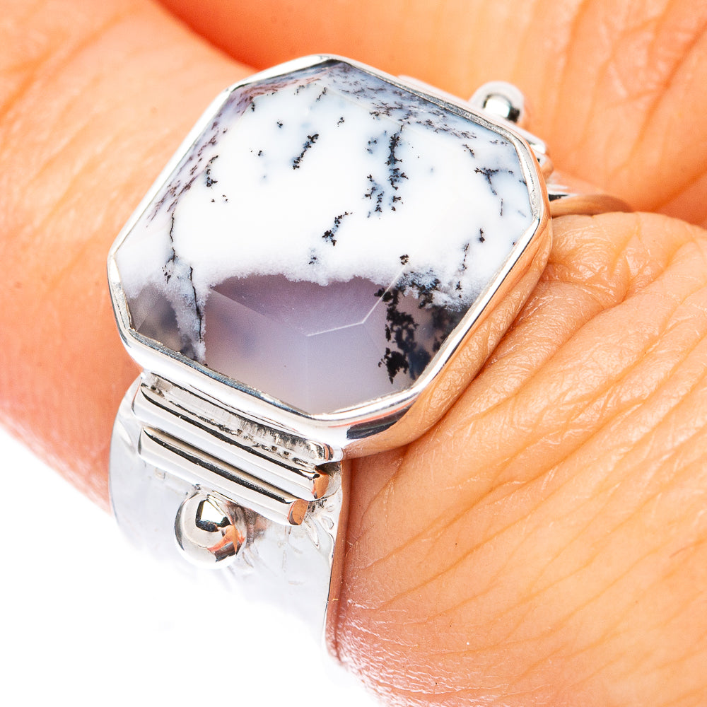 Premium Dendritic Opal Ring Size 6.5 (925 Sterling Silver) R1822