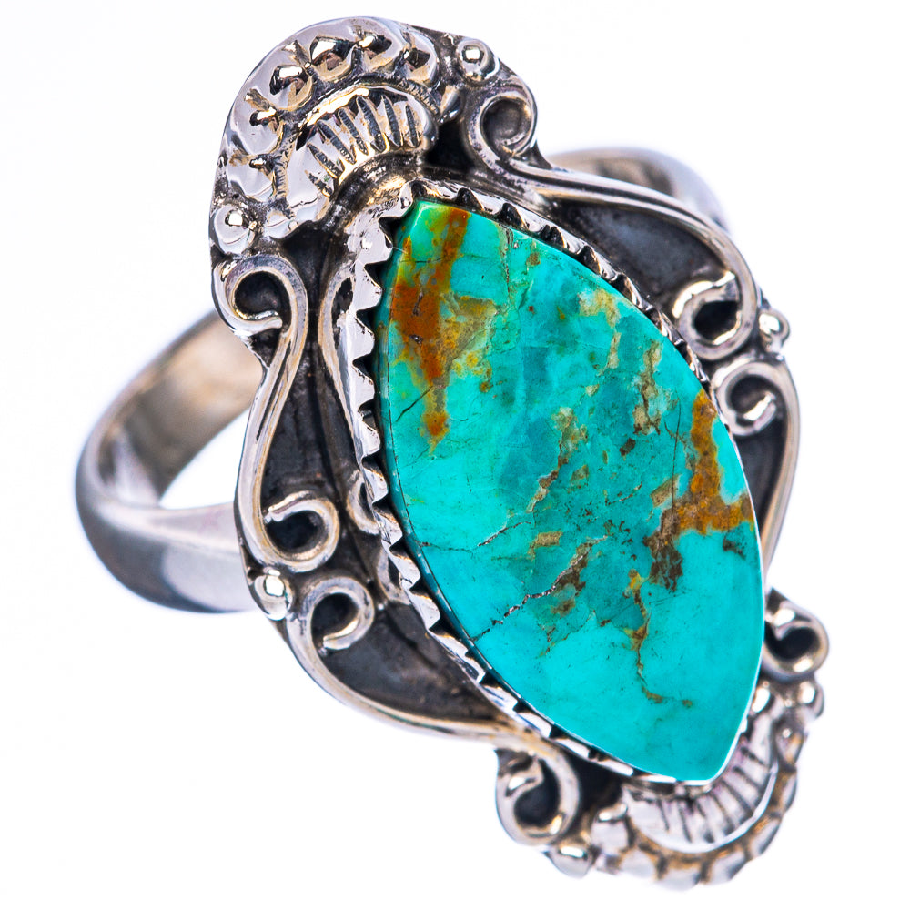 Rare Kingman Turquoise 925 Sterling Silver Ring Size 7 (925 Sterling Silver) R3837