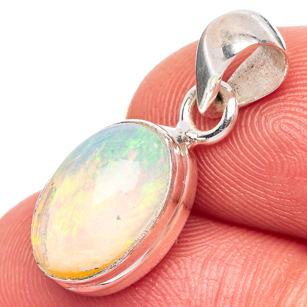 Rare Ethiopian Opal Pendant 7/8" (925 Sterling Silver) P39961