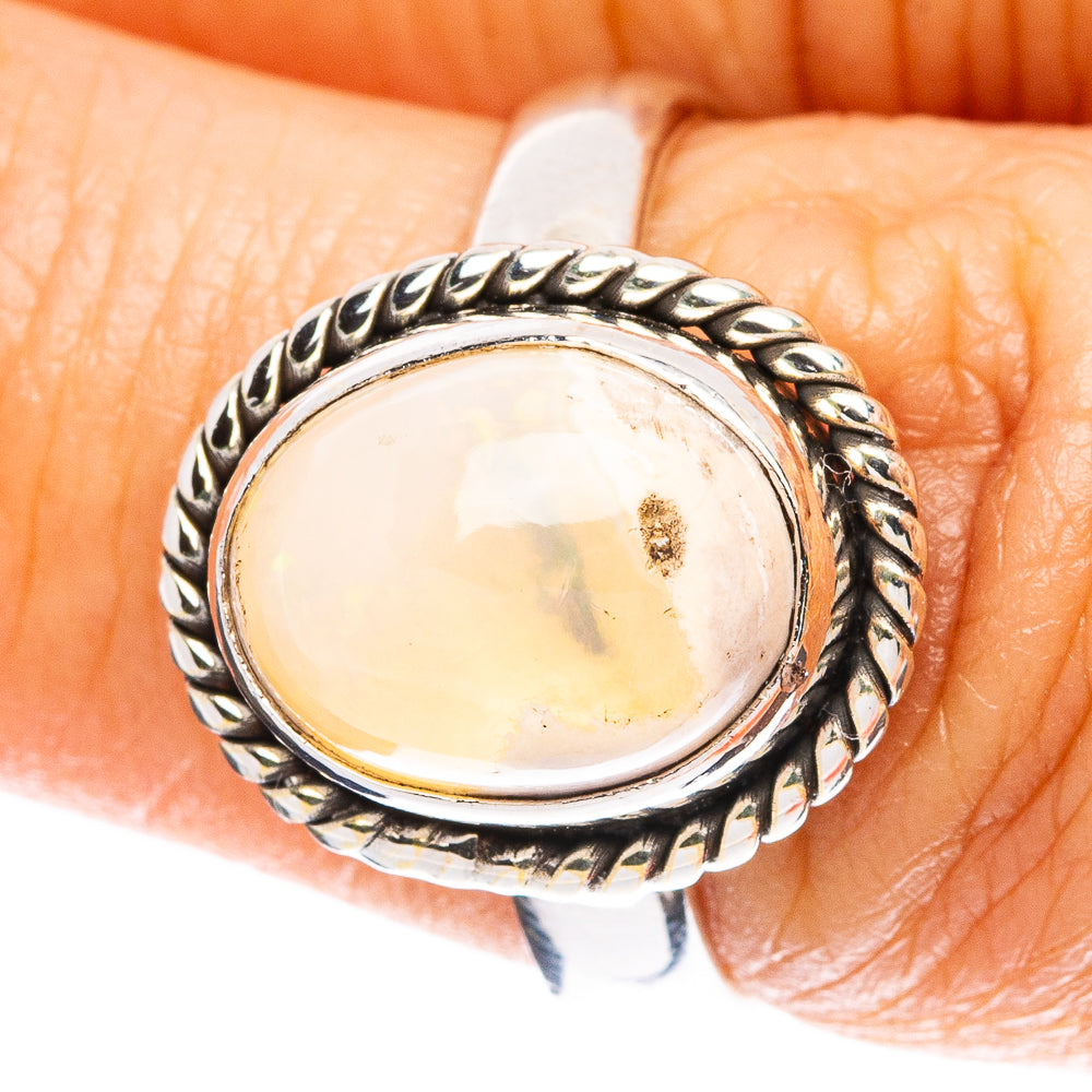 Rare Mexican Fire Opal Ring Size 7 (925 Sterling Silver) R5062