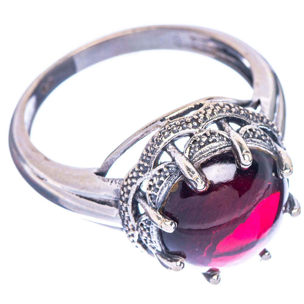 Garnet Ring Size 7.75 (925 Sterling Silver) R147111