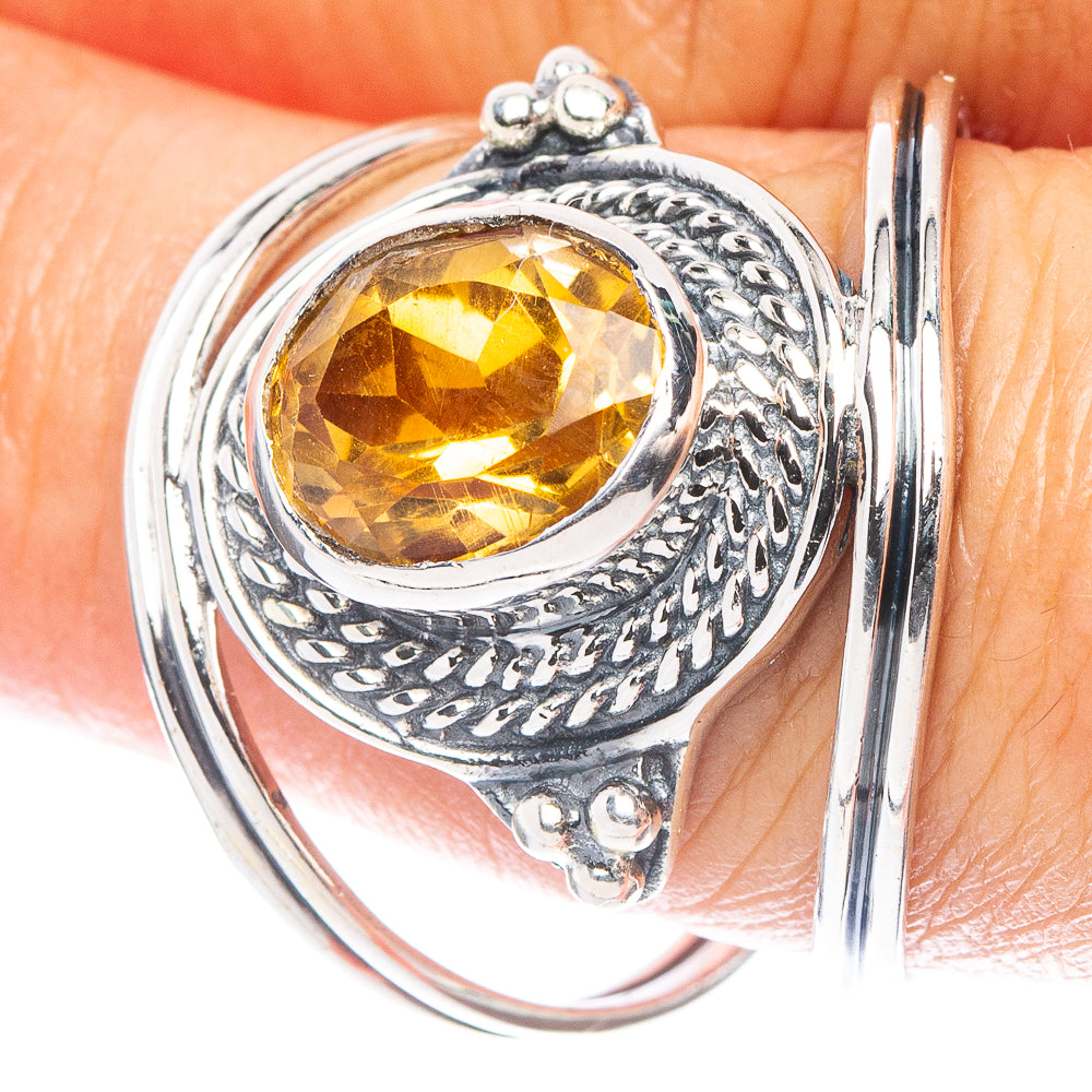 Citrine Ring Size 9 (925 Sterling Silver) R6897
