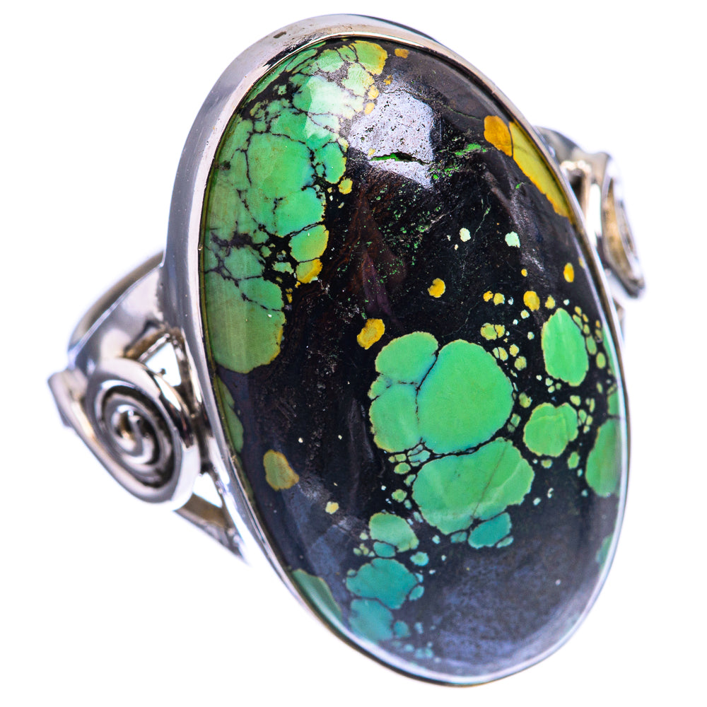 Tibetan Turquoise Ring Size 6.5 (925 Sterling Silver) R142124