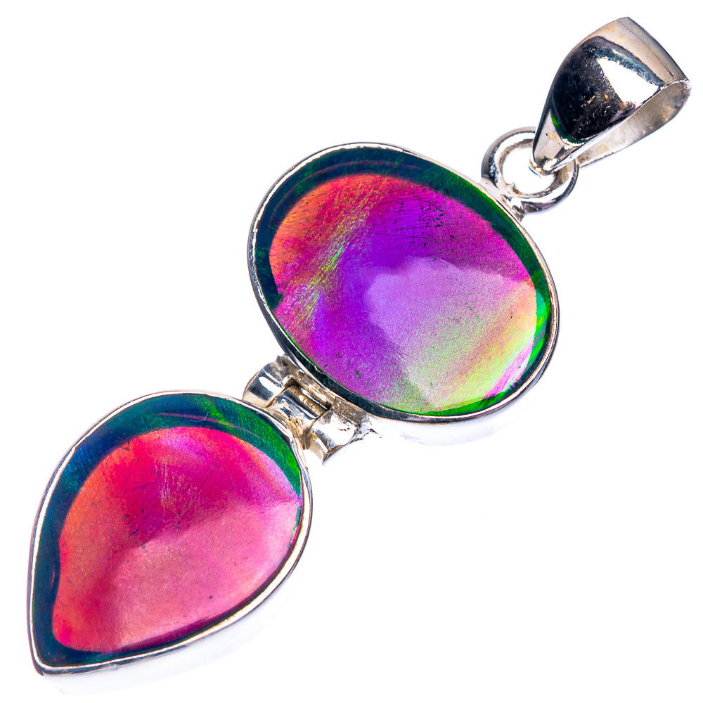 Aura Opal Pendant 1 3/4" (925 Sterling Silver) P39077