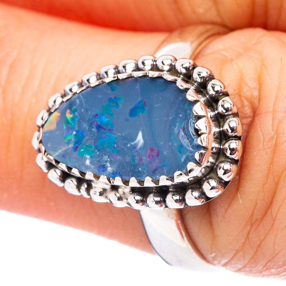 Rare Doublet Opal Ring Size 7 (.925 Sterling Silver)