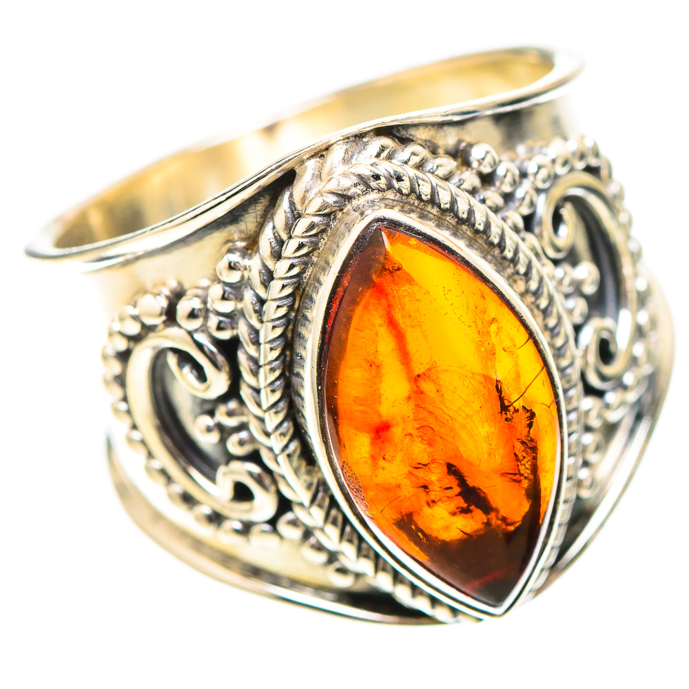 Baltic Amber Ring Size 6.5 (925 Sterling Silver) RING139055