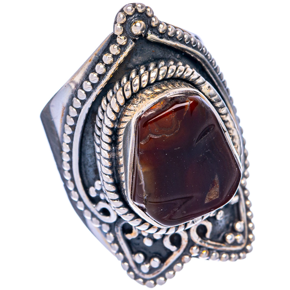 Mexican Fire Agate Ring Size 6 (925 Sterling Silver) R145323
