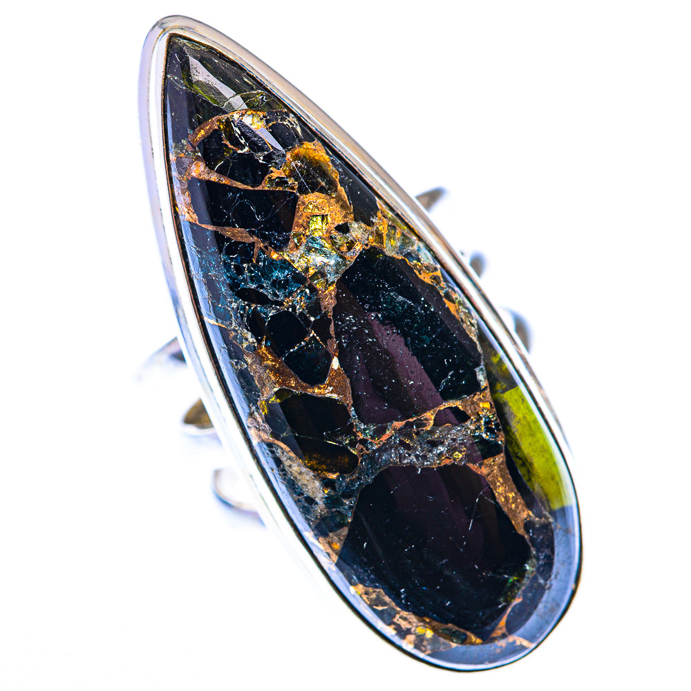 Large Mohave Black Onyx Ring Size 6 (925 Sterling Silver) RING140211