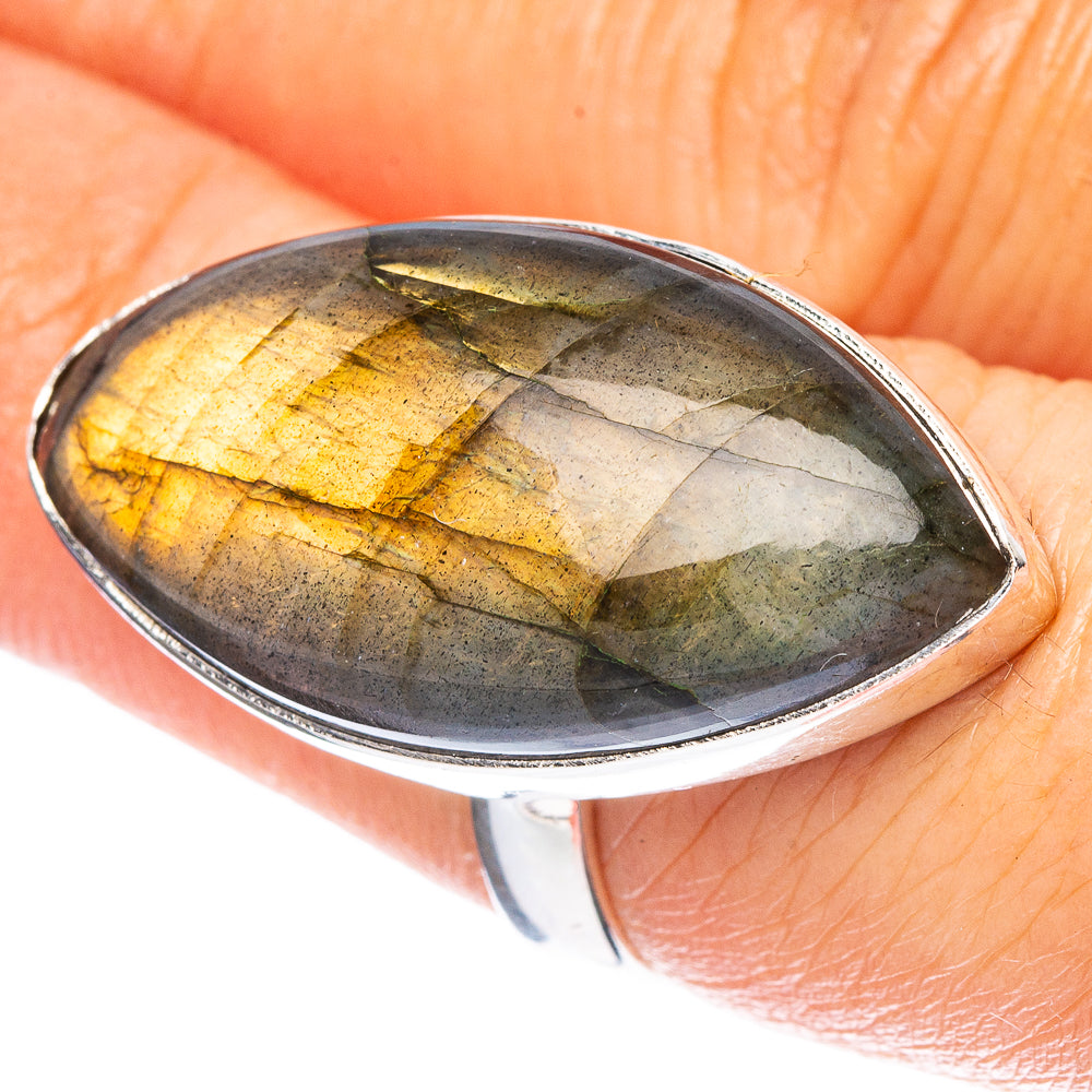 Labradorite Ring Size 7 (925 Sterling Silver) R4701