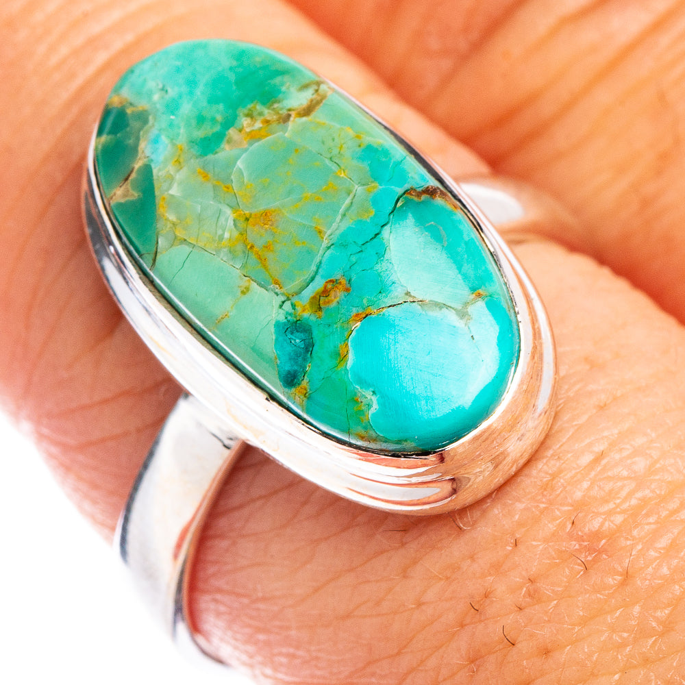 Mohave Turquoise Ring Size 8.75 (.925 Sterling Silver)