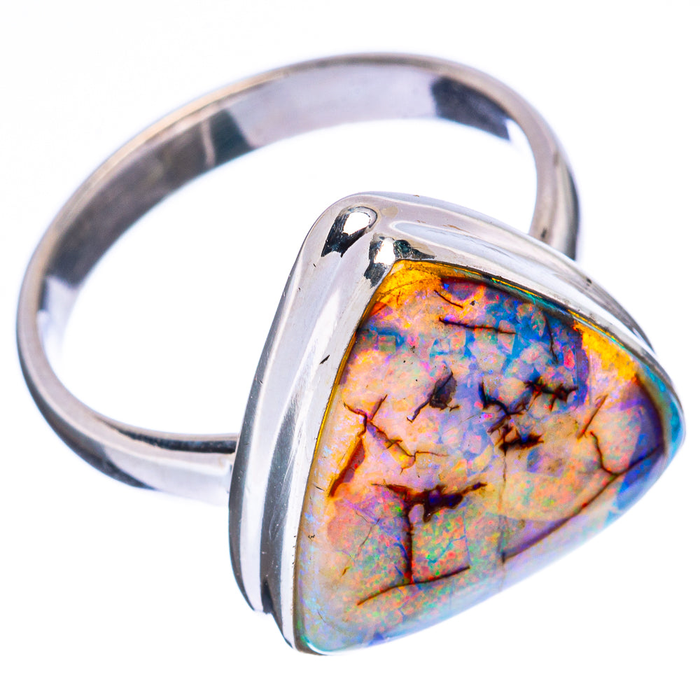 Rare Sterling Opal Ring Size 8.25 (925 Sterling Silver) R3284