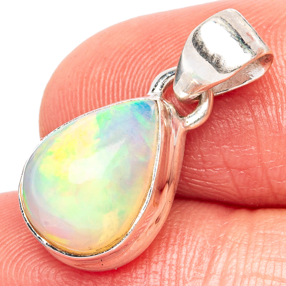 Rare Large Ethiopian Opal Pendant 7/8" (925 Sterling Silver) P43415