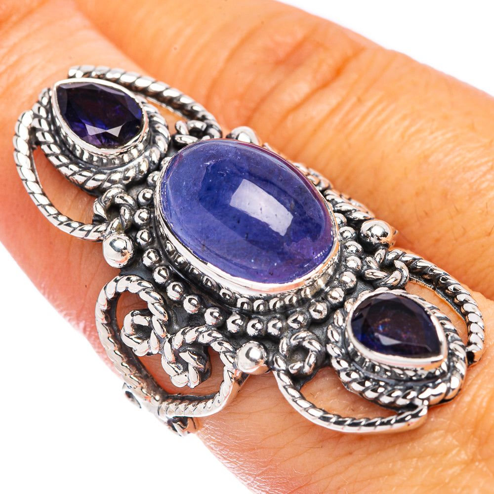 Signature Natural Tanzanite Ring Size 7.75 (925 Sterling Silver) R1780