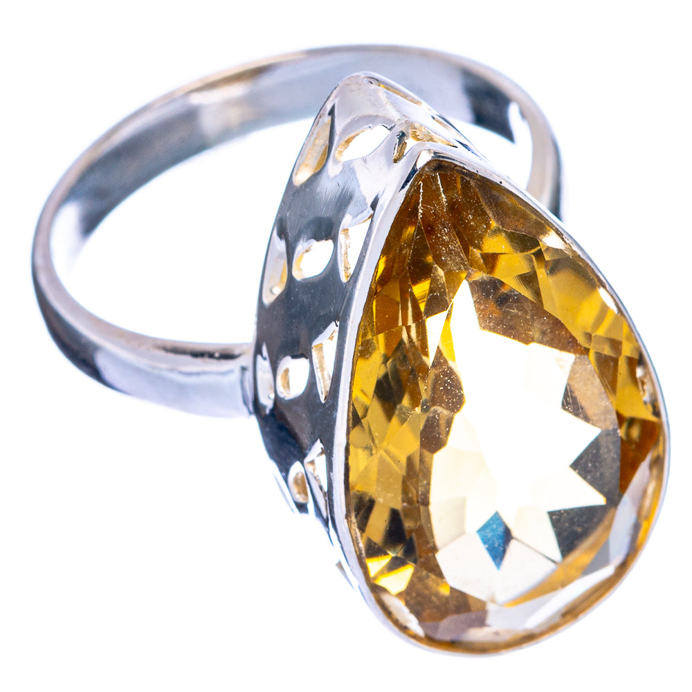 Faceted Citrine Ring Size 9.5 (925 Sterling Silver) R144481