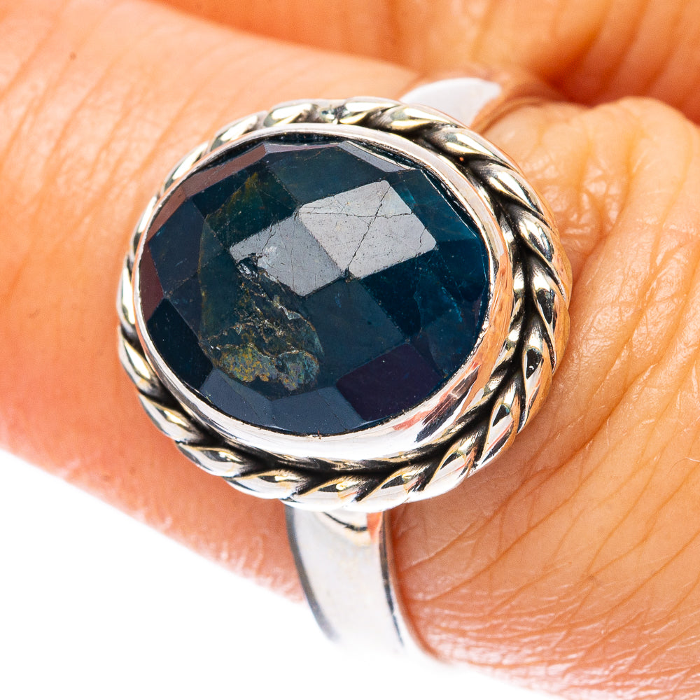 Rare Apatite Ring Size 7.75 (925 Sterling Silver) R4080