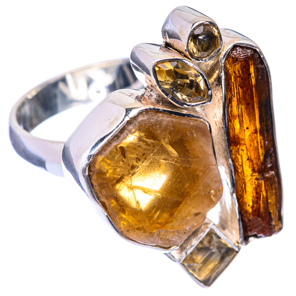 Raw Citrine Ring Size 6 (925 Sterling Silver) R141530