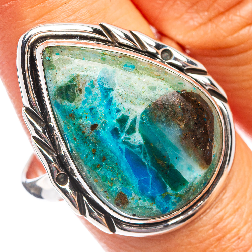 Rare Premium Peruvian Opal Ring Size 10 (.925 Sterling Silver)