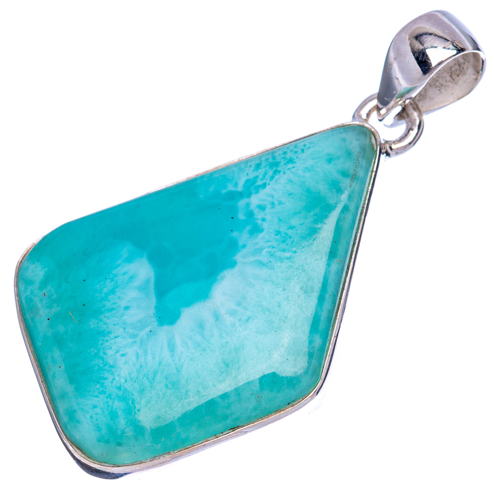 Larimar Pendant 1 5/8" (925 Sterling Silver) P42141
